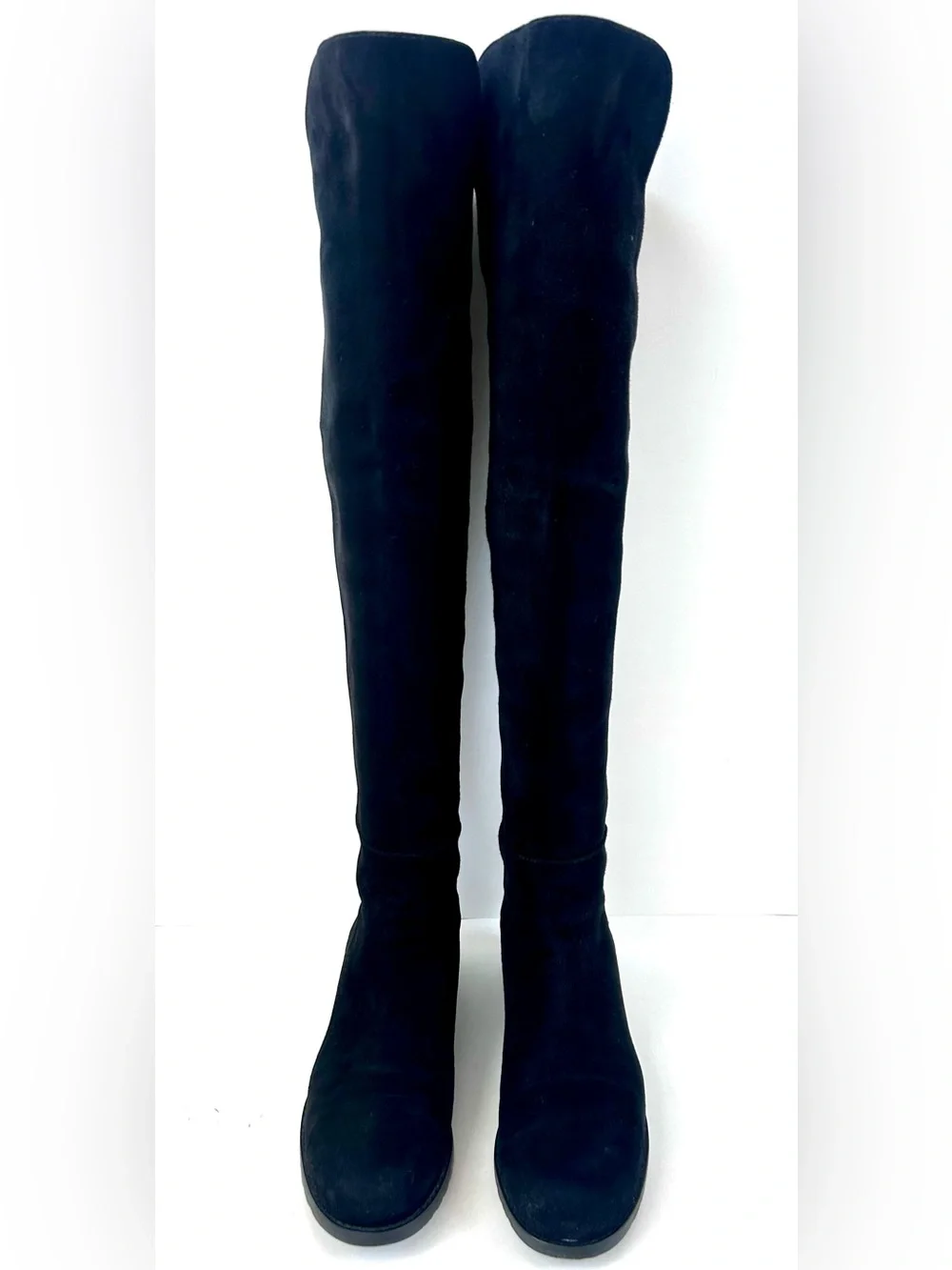 Stuart Weitzman 5050 Black Suede Over-the-Knee OTK Boots Size 6